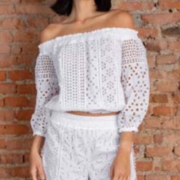 Temptation Positano Maira Top in Bianco - Picture 2 of 2